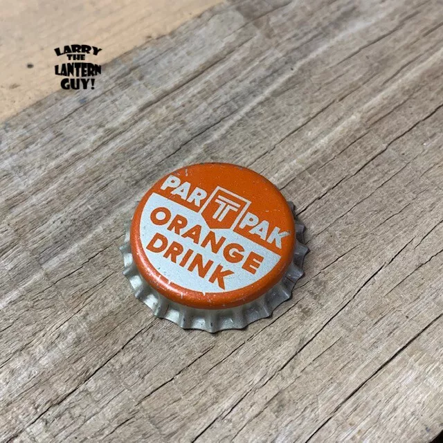 Vintage New Old Stock Par-T-Pak Orange Drink Cork Soda Bottle Advertising Cap