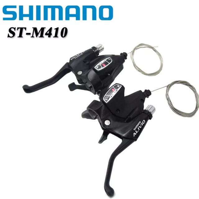SHIMANO Alivio ST-M410 3x8/24 Speed MTB Bike Bicycle Brake Shifter Sets V-Brake
