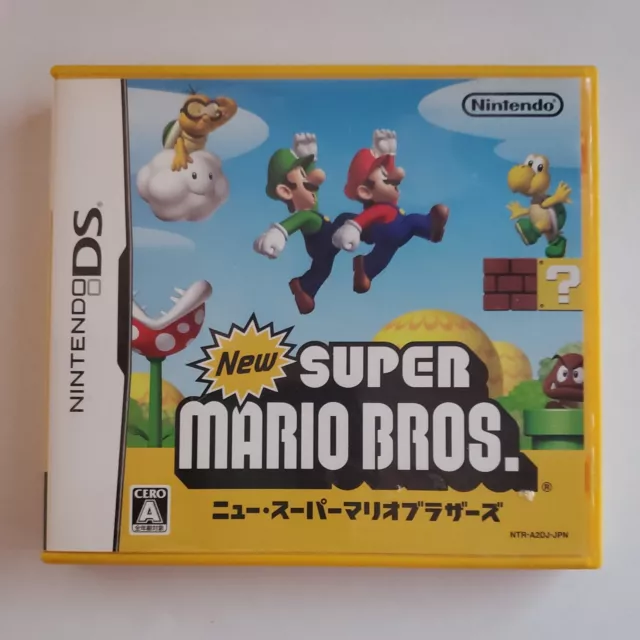 New Super Mario Bros Nintendo DS Japanese Import Japan JP Region Free