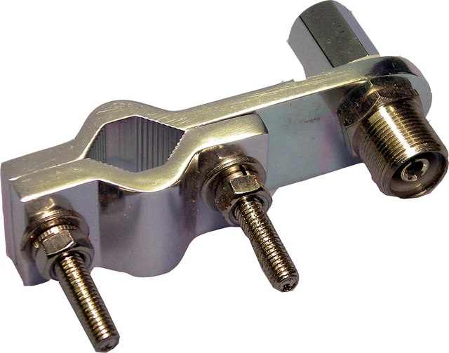 CB AERIAL MOUNT 3/8 Double Groove Mirror Roof Rack Bar Mounting £12.95