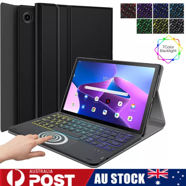 FOR LENOVO TAB M10 Plus (3rd Gen) 10.6 2022 Touchpad Backlit Keyboard Case  Cover $48.99 - PicClick AU