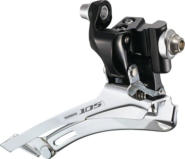 NEW Shimano 105 FD-5700 10-Speed Braze-On Double Front Derailleur Black