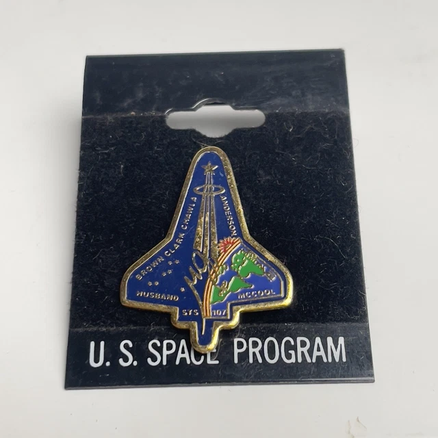 NASA PIN vtg STS-107 - Space Shuttle COLUMBIA Fiinal Mission Flight Enamel