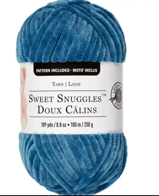 Loops & Threads Sweet Snuggles Yarn Silver 109 Yards
