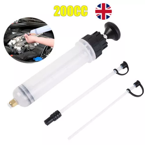 200CC Automotive Engine Fluid Extraction & Filling Syringe Oil Extractor Pump UK