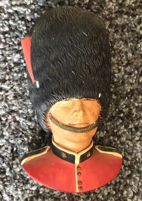 Legend Products Guardsman Chalkware Head Made In England 1987 - Vintage