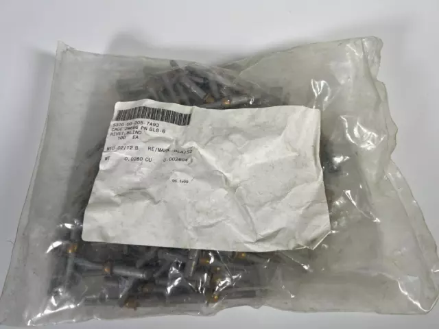 Rivet, Blind Steel P/N BL8-6, NSN 5320002057493 Military Surplus Part Lot 100 EA