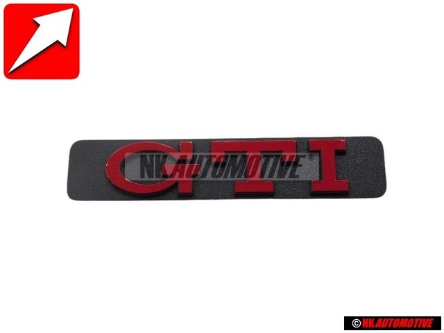 Genuine VW GTI Side Badge Emblem Red - 1H6853714C QN5