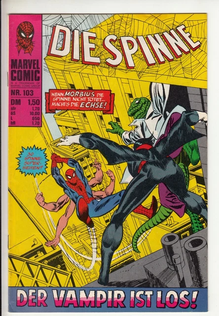 Die SPINNE Nr. 103 (1) sehr guter ZUSTAND Williams ORIGINAL spider-man