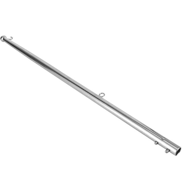610MM Stainless Steel Boat Flag Pole Marine Yacht Rail Mount Flag Staff Holder