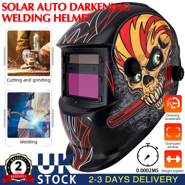 Auto Darkening Welding Mask Helmet Solar Powered Welders ARC TIG MIG Grinding