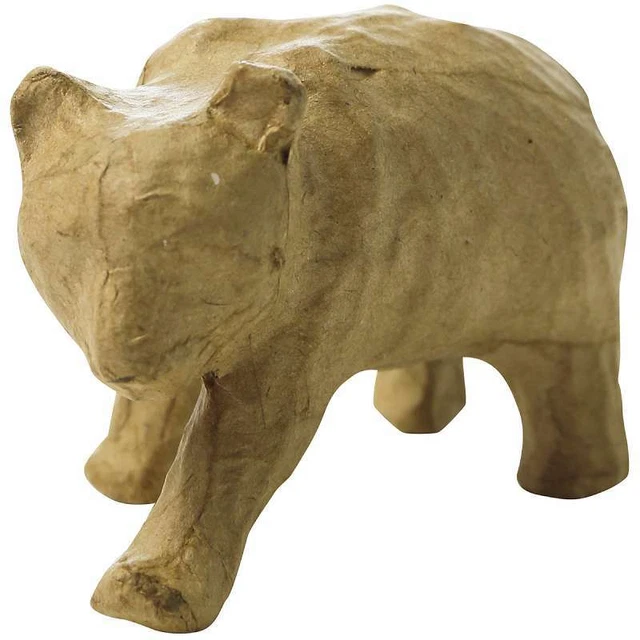 Figura de papel maché 4,5" oso 499993016332