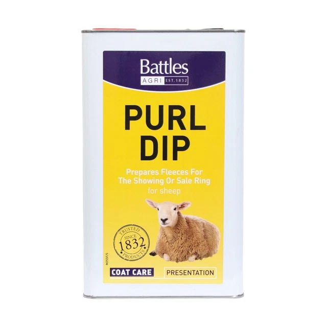 Battles Purl Dip  sheep dip especially formulated for the presentation of sheep