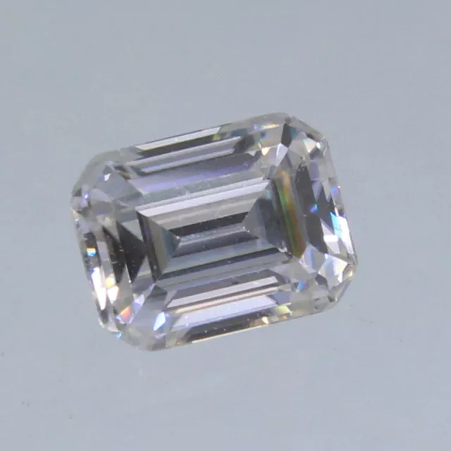 8x6 MM Smeraldo Taglio Eccellente De Colore VVS1 Solitario 1.60 Diamante Bianco 3