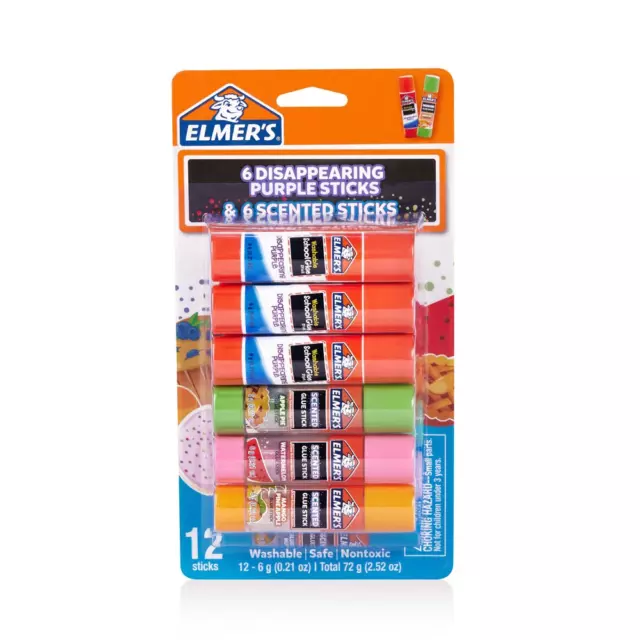 Elmers Giant Scented Glue Sticks Variety Pack 22 Gram 3 Pack Set New