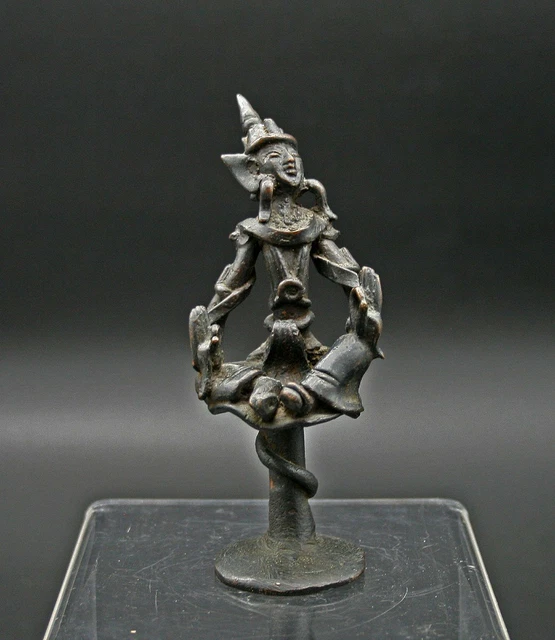 Antique Burmese Bronze Buddhist Nat Guardian Spirit