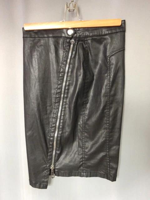 Jupe Droite Vintage Cop Copine - 100% Coton Blanc - Taille 36 - Imprimé Graphique