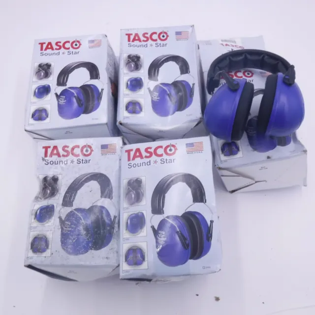 5 Pack Tasco 2550 Sound Star Over Ear 25dB Ear Muffs 100-12550