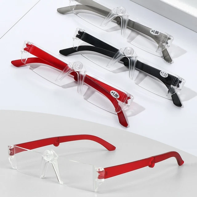 Gafas de lectura portátiles con marco ultraligero gafas con estuche para gafas