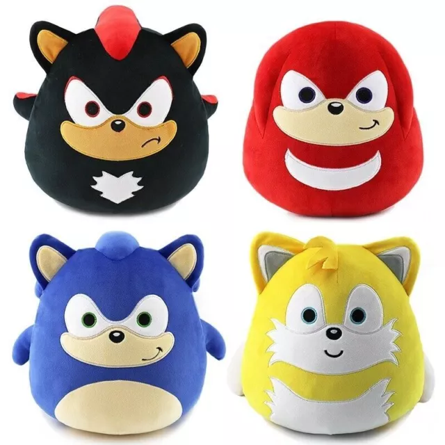 Sonic Shadow Tails Knuckles Plush Doll Toy Cushion 02 Sizes Small Big 23cm/35cm