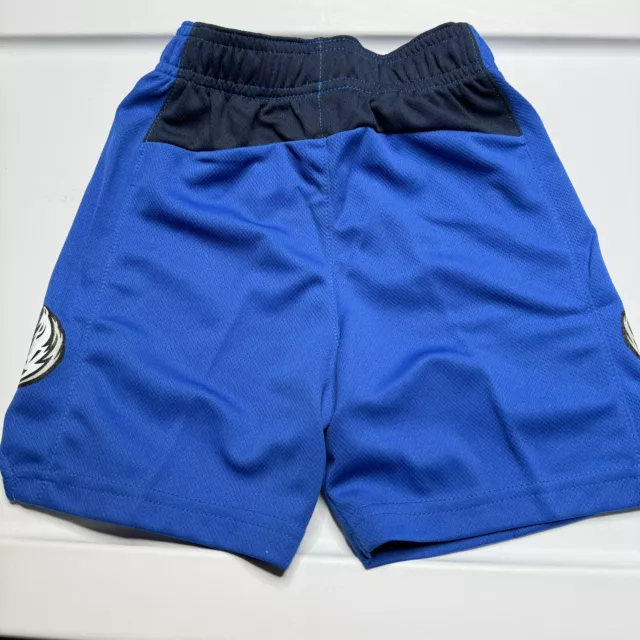 Nike NBA Dallas Mavericks Basketball Shorts Toddler Boys Blue Elastic Waist 3