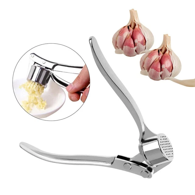 Prensa de ajo de acero inoxidable exprimidora trituradora de ajo herramientas de frutas y verduras
