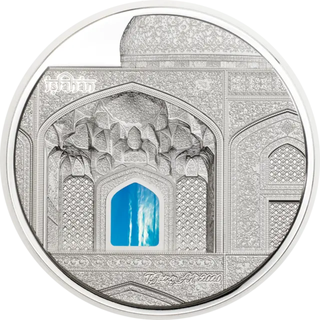 Tiffany Art Isfahan Proof Palau 20 Dollars 3 De OZ 999 Argent Final Edition 2020