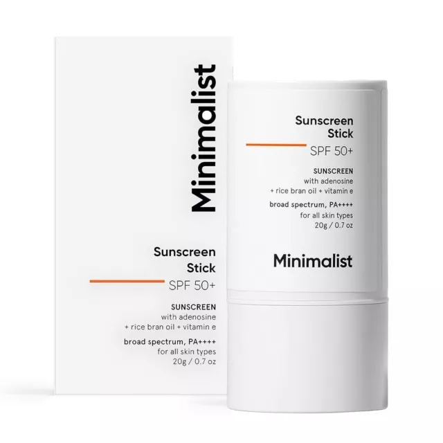 Minimalist Sunscreen Stick Spf 50 With Vitamin E For Women & Men 20g