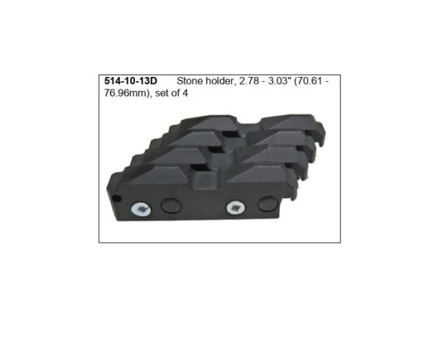 514-10-13D Stone holder fits Rottler HP6A HP7A H85A  H87A set of 4 pcs medium