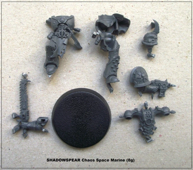 3 Motos Space Marines Du Chaos – Warhammer 40K, état Major, Occasion