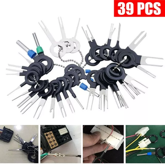 39 Stück Auto Terminal Removal Connector Set Pin Ejector Wire Extractor Tool Kit