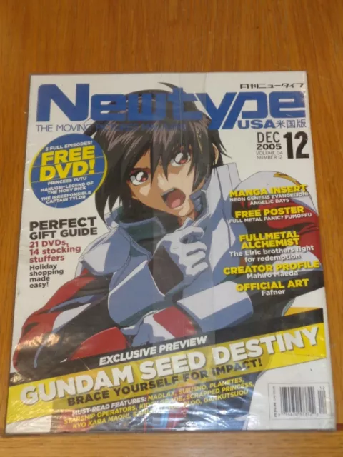 Newtype Usa Vol 4 #12 Dec 2005 Gundam Seed Destiny Anime Manga Us Magazine =