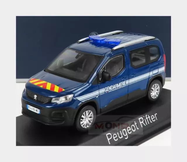 NOREV Peugeot Rifter GENDARMERIE Outremer 2019 1/43 Métal Voiture