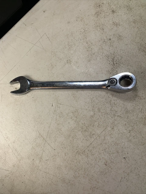 Snap-on 16mm Reversible Ratcheting Wrench SOXRRM16A – USA Made, Flank Drive Plus, Chrome Finish