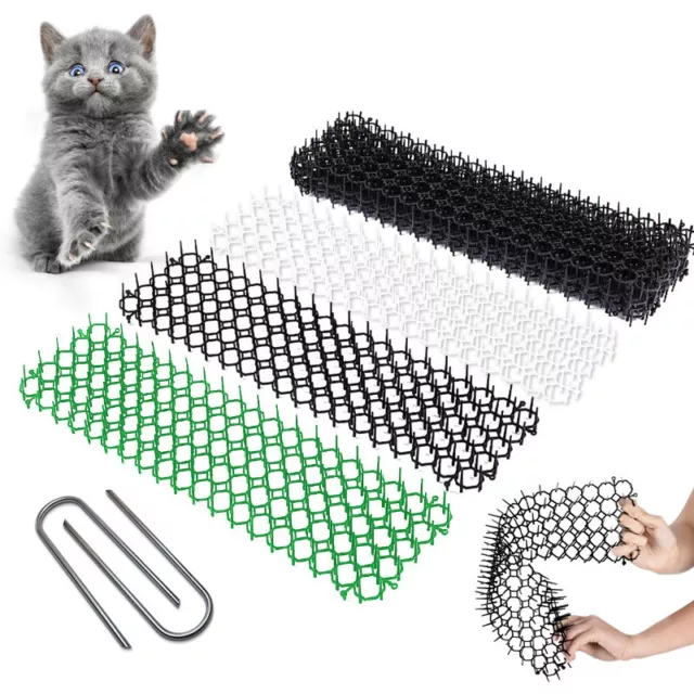 Cat Scat Mat Spikes Prickle Strip Anti-Cat Away Safe Garden Protector Sp