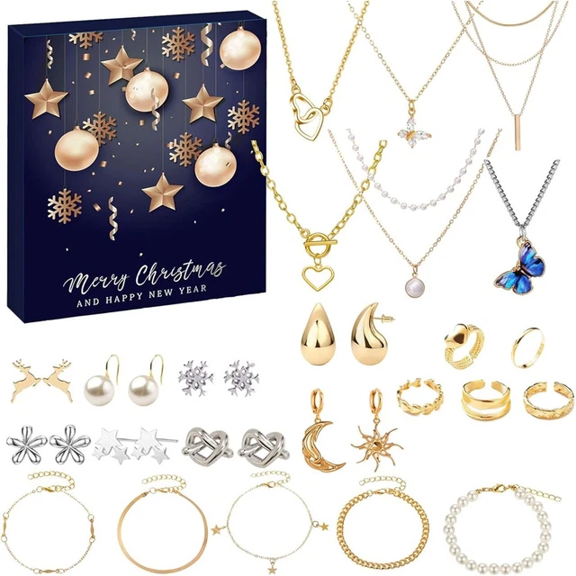 ADVENTSKALENDER ADVENTSKALENDER SCHMUCKKALENDER Damen Mit 24 Überraschungen8636 EUR 18,39