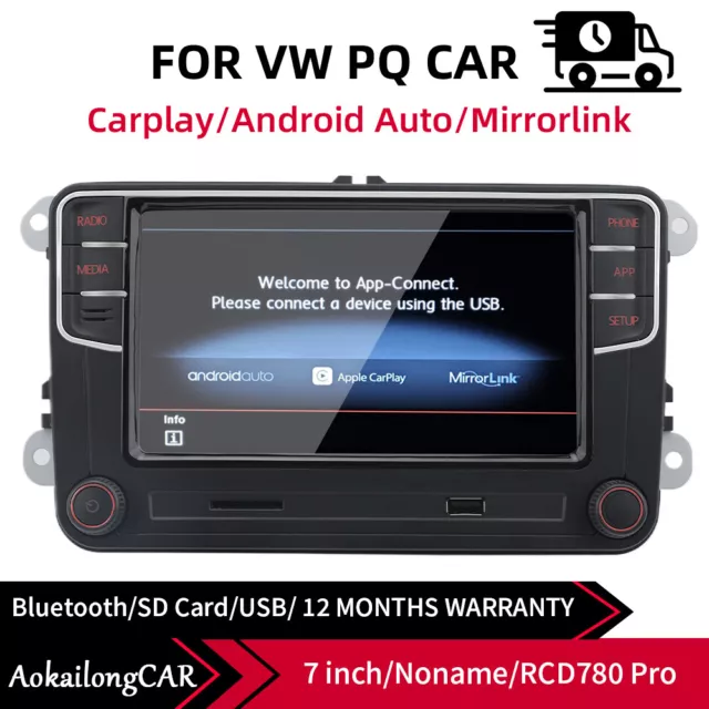 7" NONAME RCD330 RCD780 RCD360PRO Plus187B Android Auto Carplay Autoradio For VW