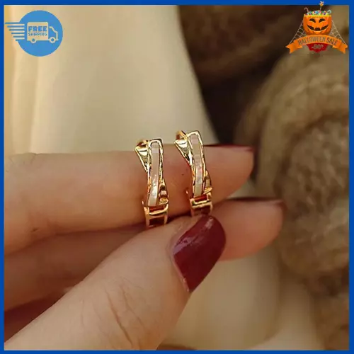 Aretes Argollas En Oro 14k Pendientes Joyería Fina De Moda Regalos Para Mujer