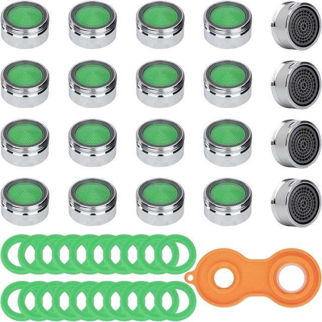 Aeratore Rubinetto SANTOO - 3 Pezzi M24 Acciaio Inox - Risparmio Idrico Fino Al 30% - Facile Installazione - Foto 5