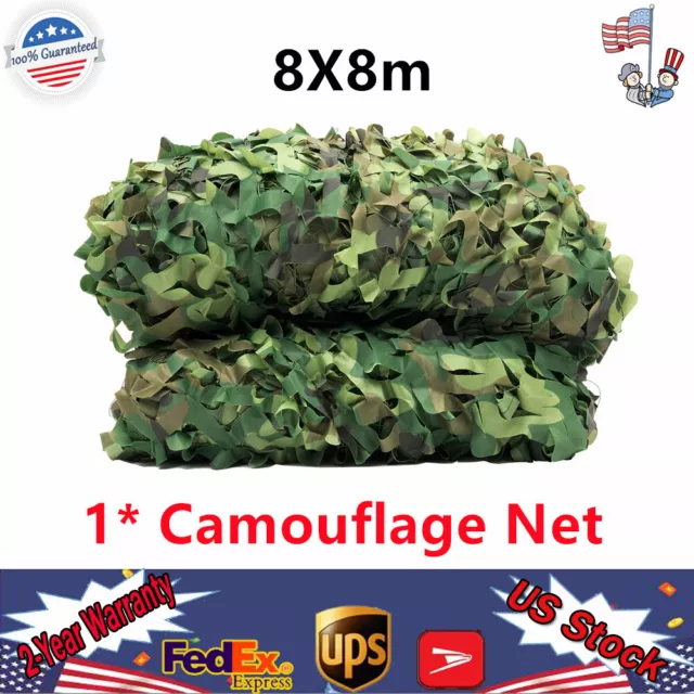 8*8M CAMOUFLAGE NETTING Camo Army Net Camping Military Hunting Woodland ...