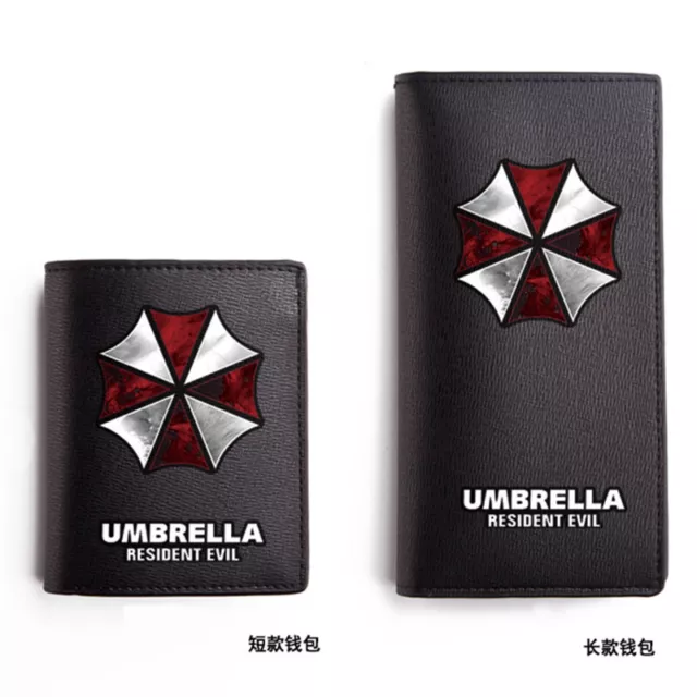 Resident Evil Umbrella Tyrant－Virus Logo Wallet Anime Purse PU 18*9.5 Game Gift
