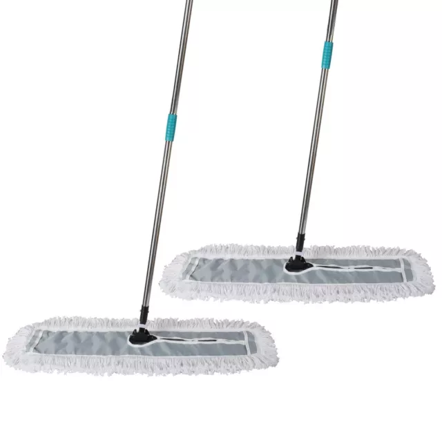 Midoneat 36 Inch Industrial Commercial Cotton Dust Mop || 63 Inch Pole || Two...