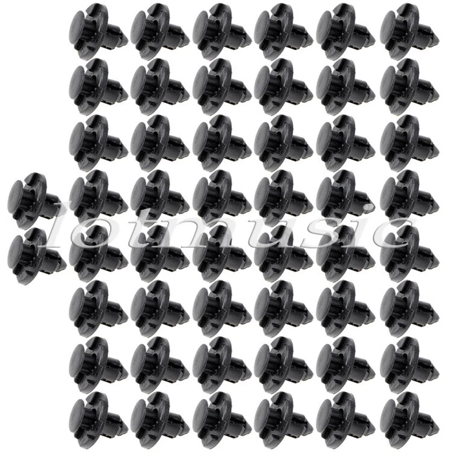 50pcs bumper push pin clips Plastic Rivets Cars Door Trim Panel Retainer Clips