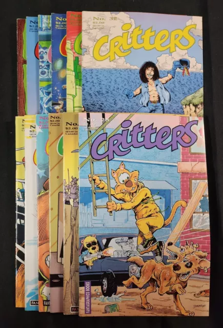 Critters 12PC LOT#25, 27-33, 35-38 Early Usagi Yojimbo (6.5-7.5) 1988-89