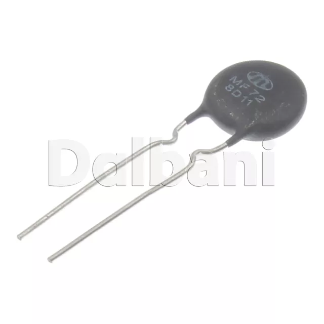 5pcs MF72 8D-11 NTC Thermistor 3A 2 Pin 8K Negative Temperature Coefficient