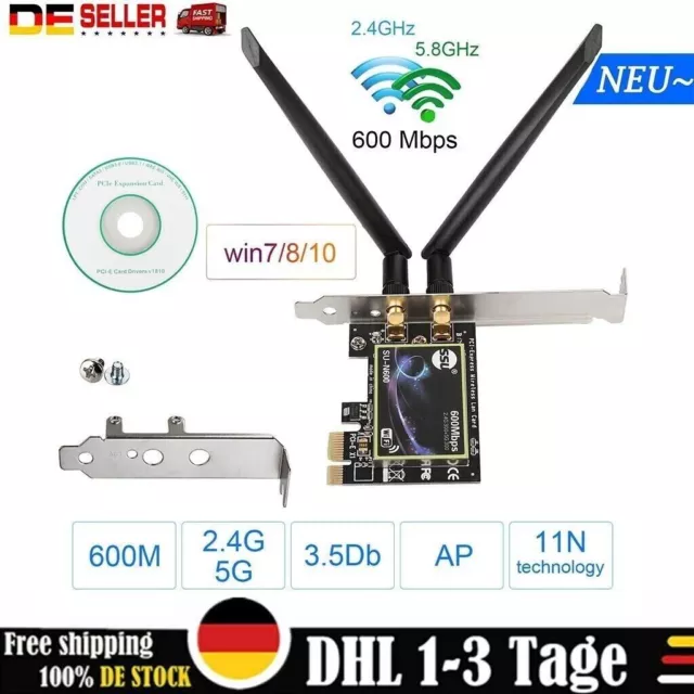 1200Mbps PCI-E Wireless Wifi WLAN Karte Expres-Dualband 2.4G/5.0G Für Desktop-PC