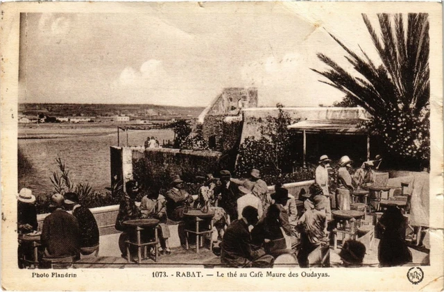 CPA AK MOROCCO RABAT - Le the au cafe moor des oudayas (114962)
