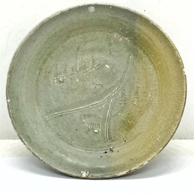 Ancient Chinese Shipwreck Artifact: Pottery Saucer Dish Circa 12th Century AD