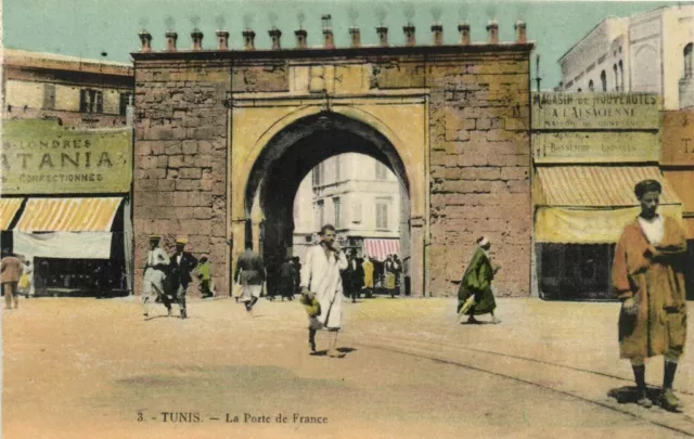 CPA AK TUNISIE TUNIS - La Porte de France (161598)