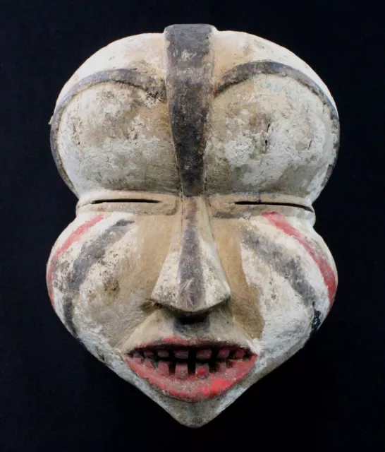 Art Africain Arts Premiers Tribaux African Mask RDC Masque Salampasu - 29,5 Cms